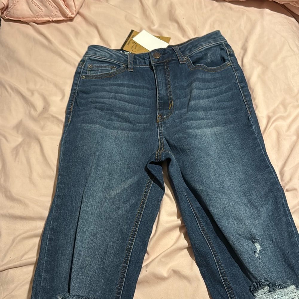 Never worn blue jeans